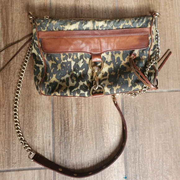 Rebecca Minkoff Leopard Mac Daddy Chain Crossbody Bag. - Picture 6 of 15